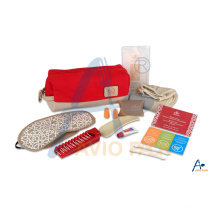 Airline/inflight amenity kit/overnight kit with eye mask & socks & dental kit etc.